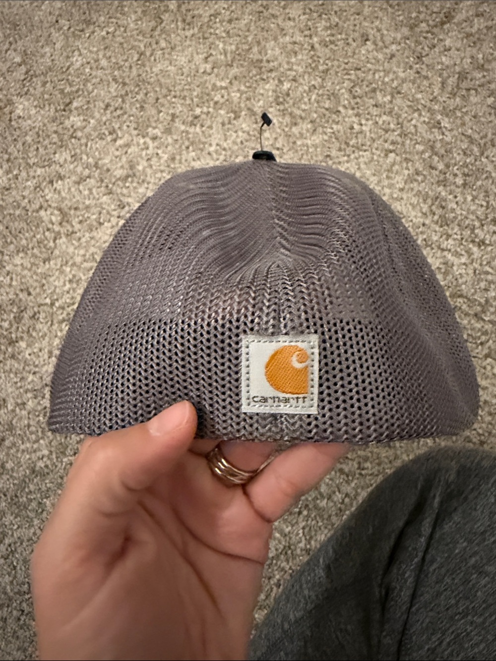 Carhartt Rugged Flex Fitted Canvas Mesh-Back Graphic Cap Asphalt XL/XXL 105353 - Picture 5 of 5